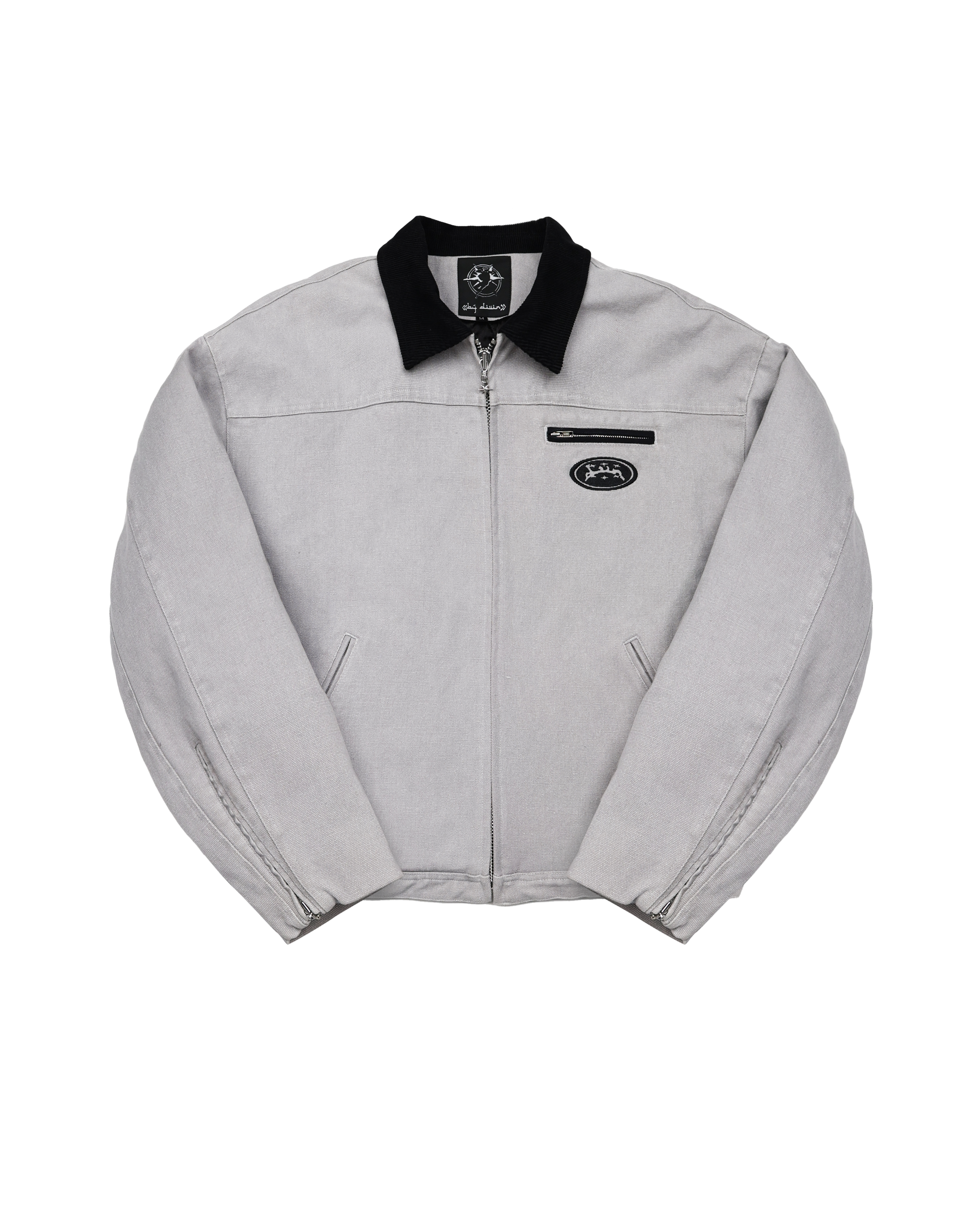 GREY CANVAS WORK JACKET