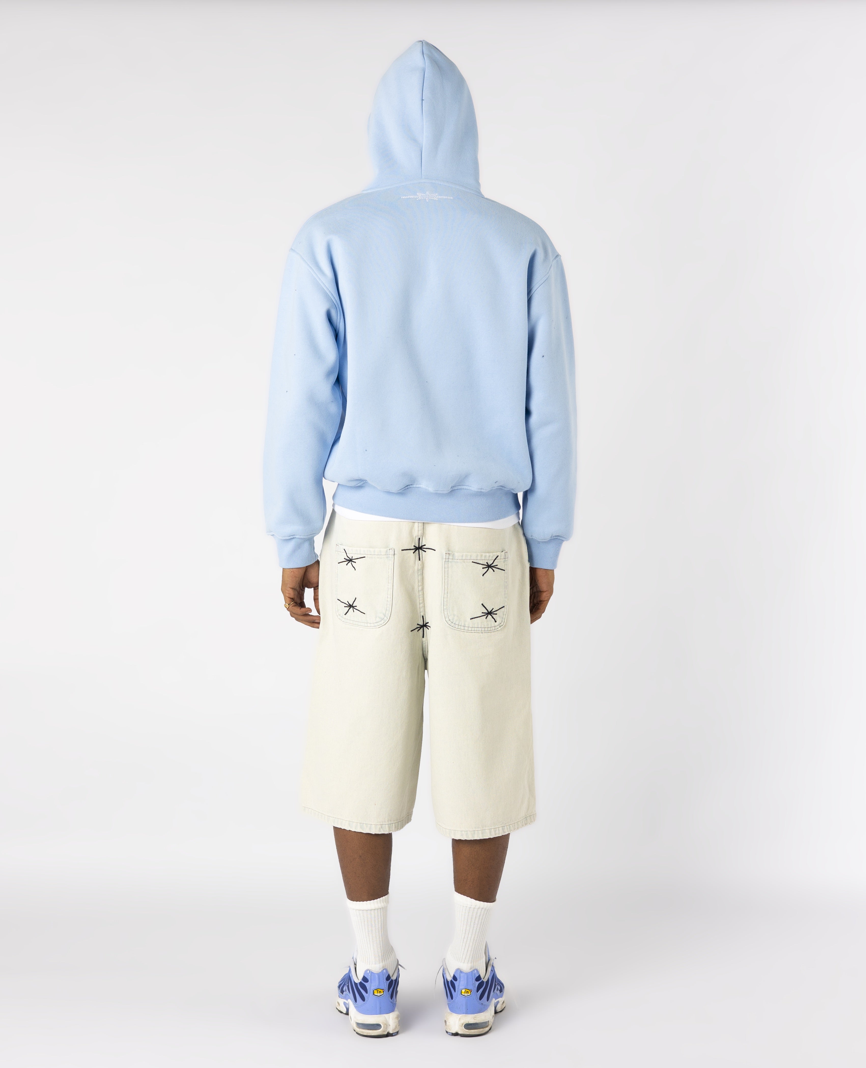 LIGHT BLUE OVERLOGO ZIP